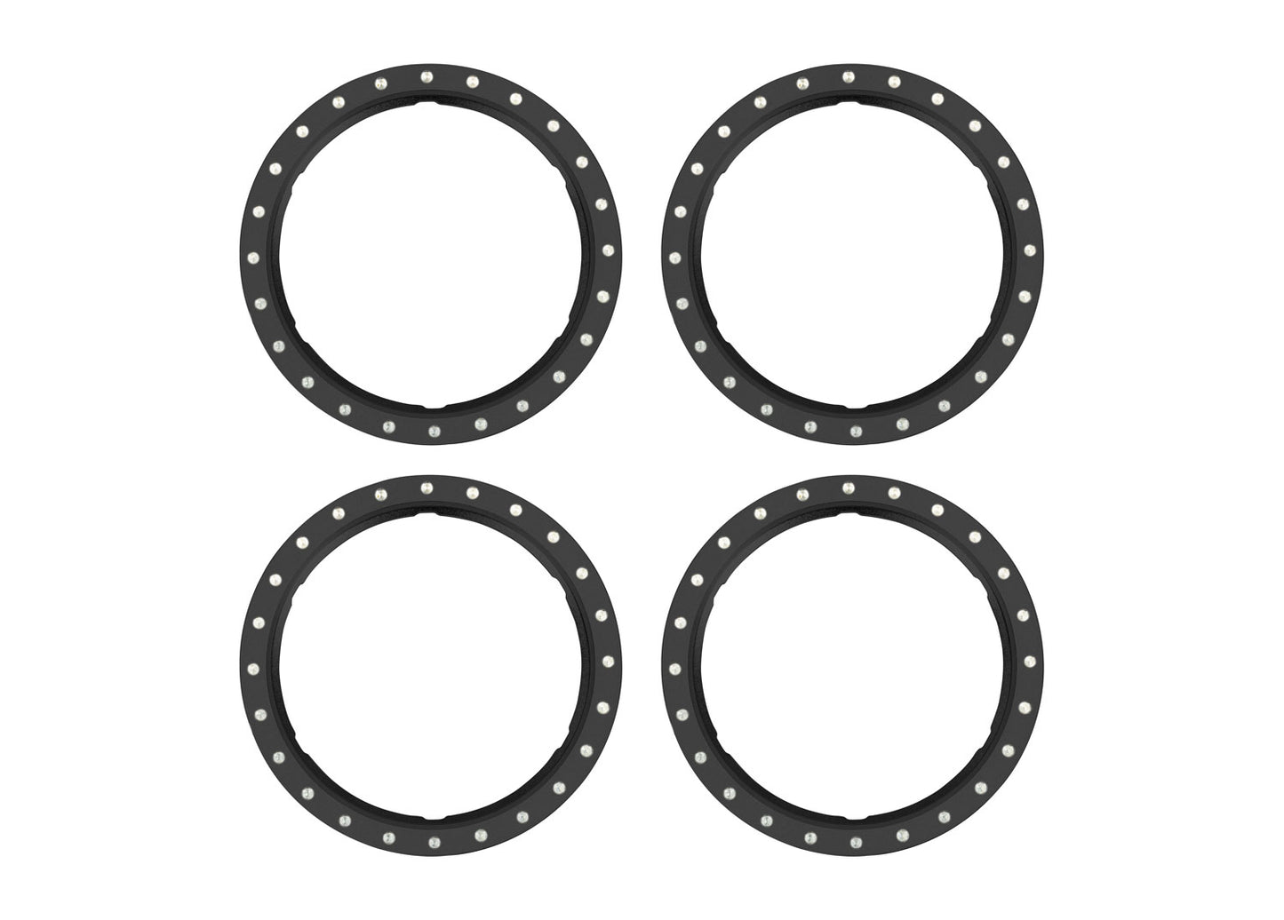 BEADLOCK RINGS ALUM BLK MACH