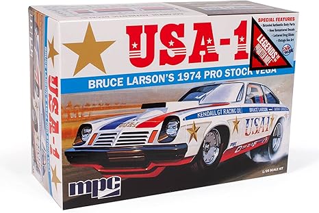 MPC Bruce Larson USA/1 Pro Stock Vega 1:25 Scale Model Kit