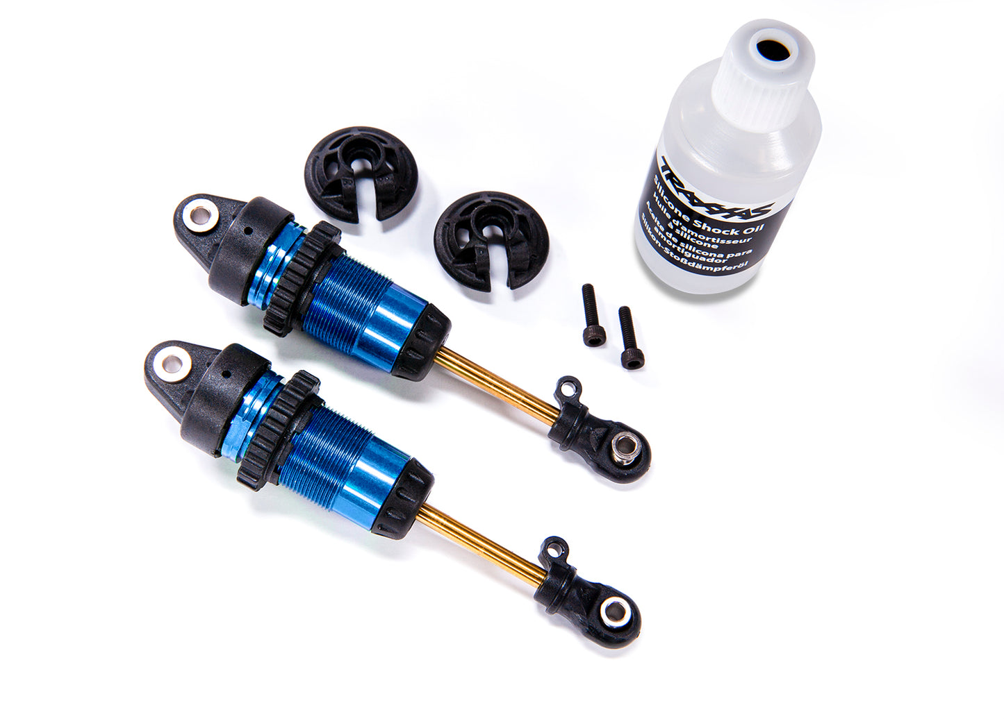 1/10 Blue Aluminum Long GTR Shocks (2)