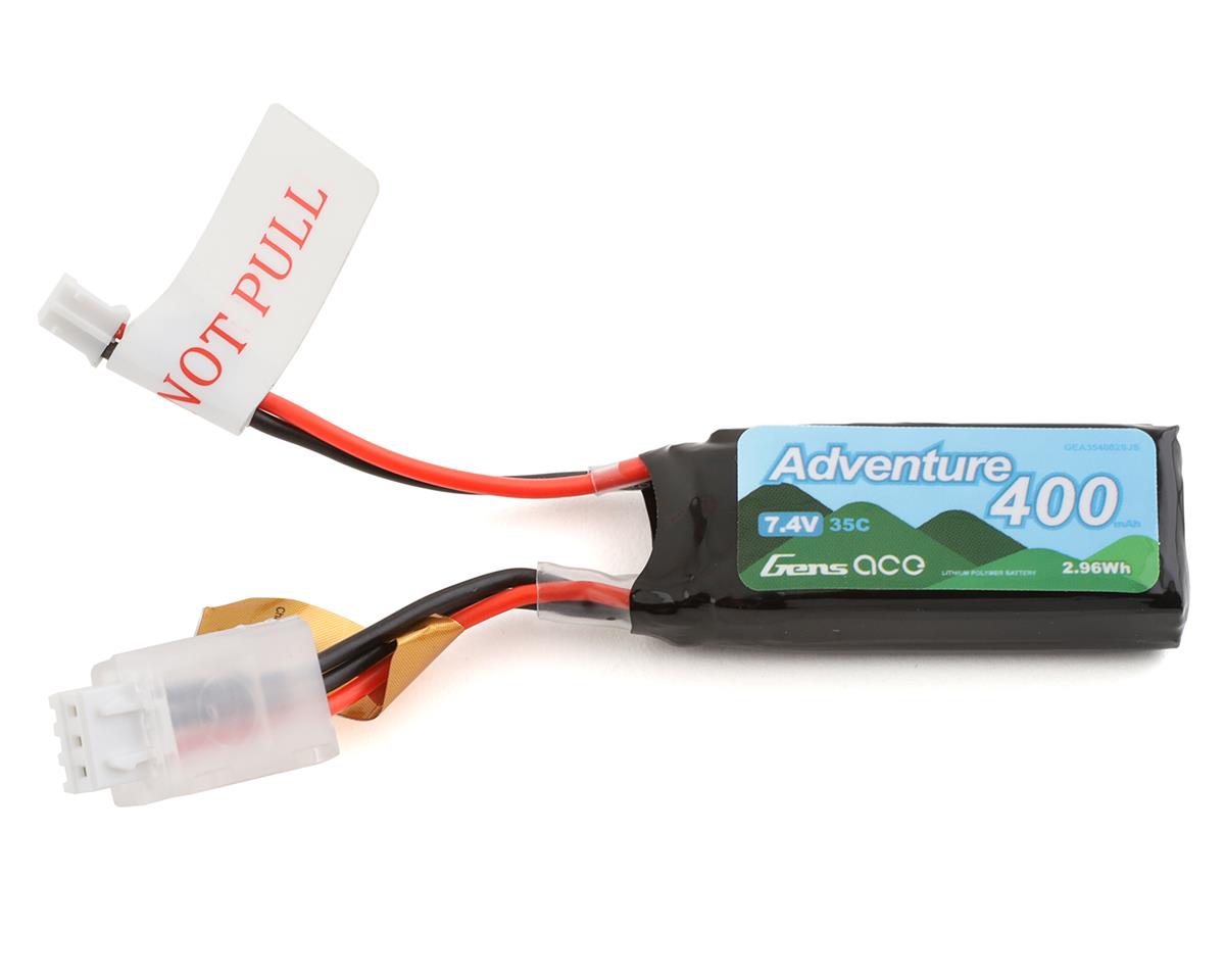 Gens Ace Adventure 1100mAh 7.4V 35C LiPo Battery w/JST-PHR Plug
