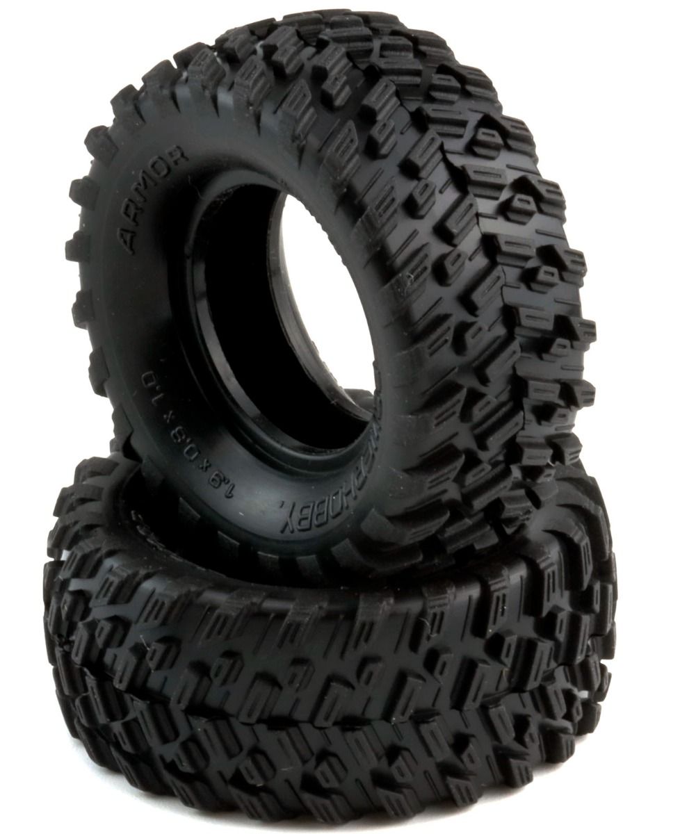 Armor 1.0" Micro Crawler Tires, 1/24, Axial SCX24 C10 Jeep Betty