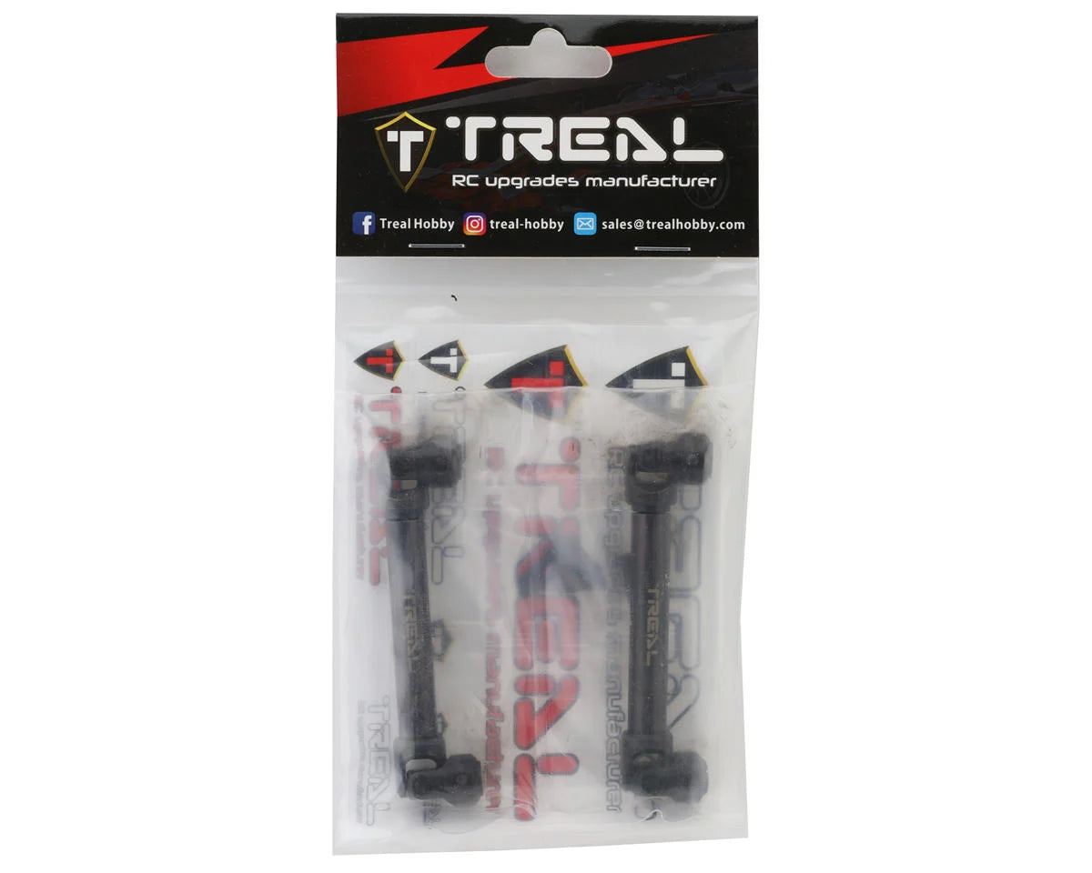 Treal Hobby Axial SCX10 III/Capra Hardened Steel Driveshafts (2) (91-125mm)