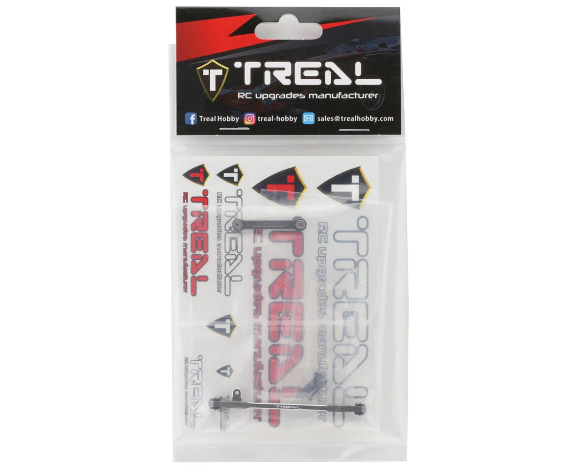 Treal Hobby Axial SCX24 V2 Aluminum Steering Links Set (Grey)