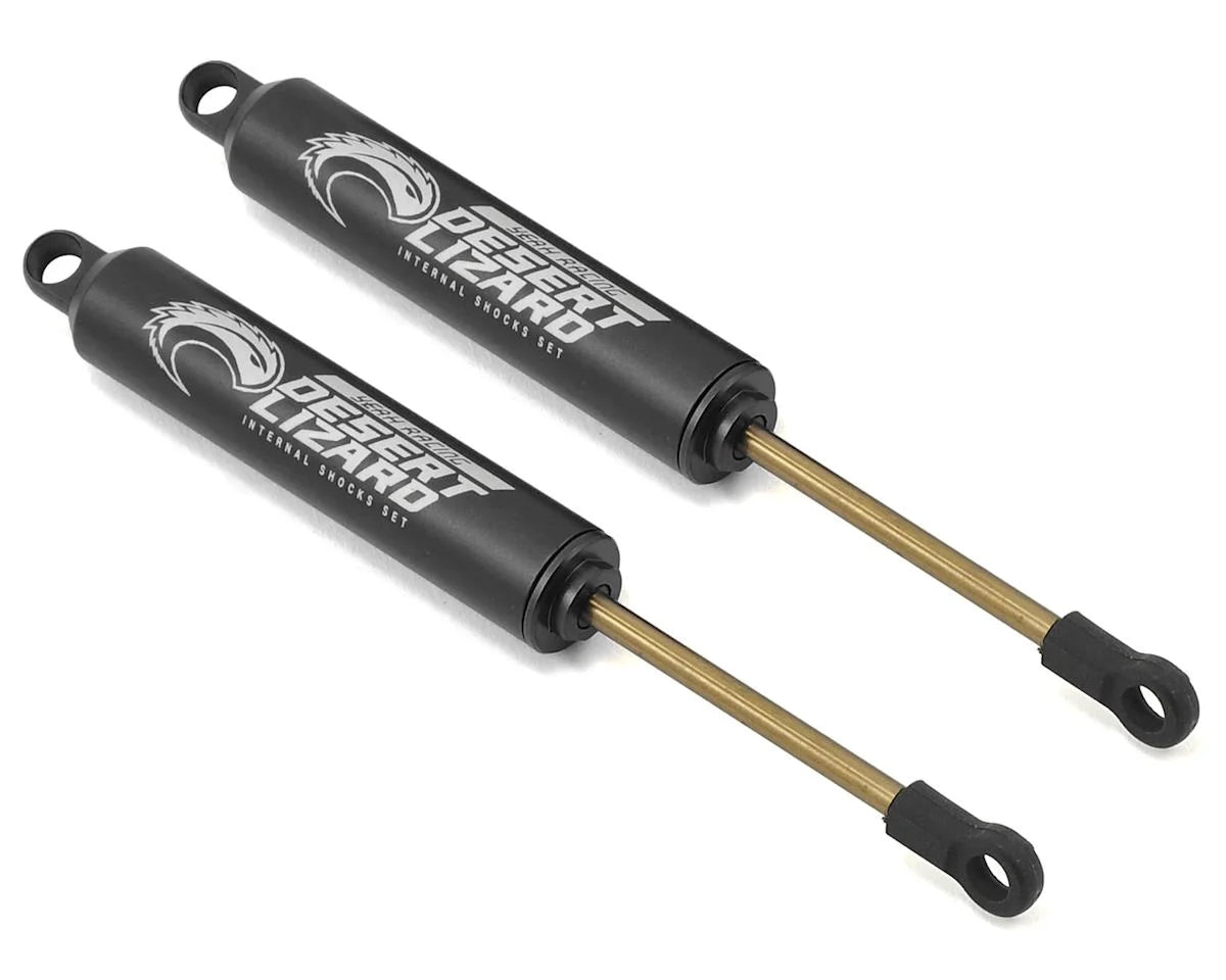 Yeah Racing Aluminum Desert Lizard Two Stage Internal Spring Shocks (Black) (2) (120mm)
