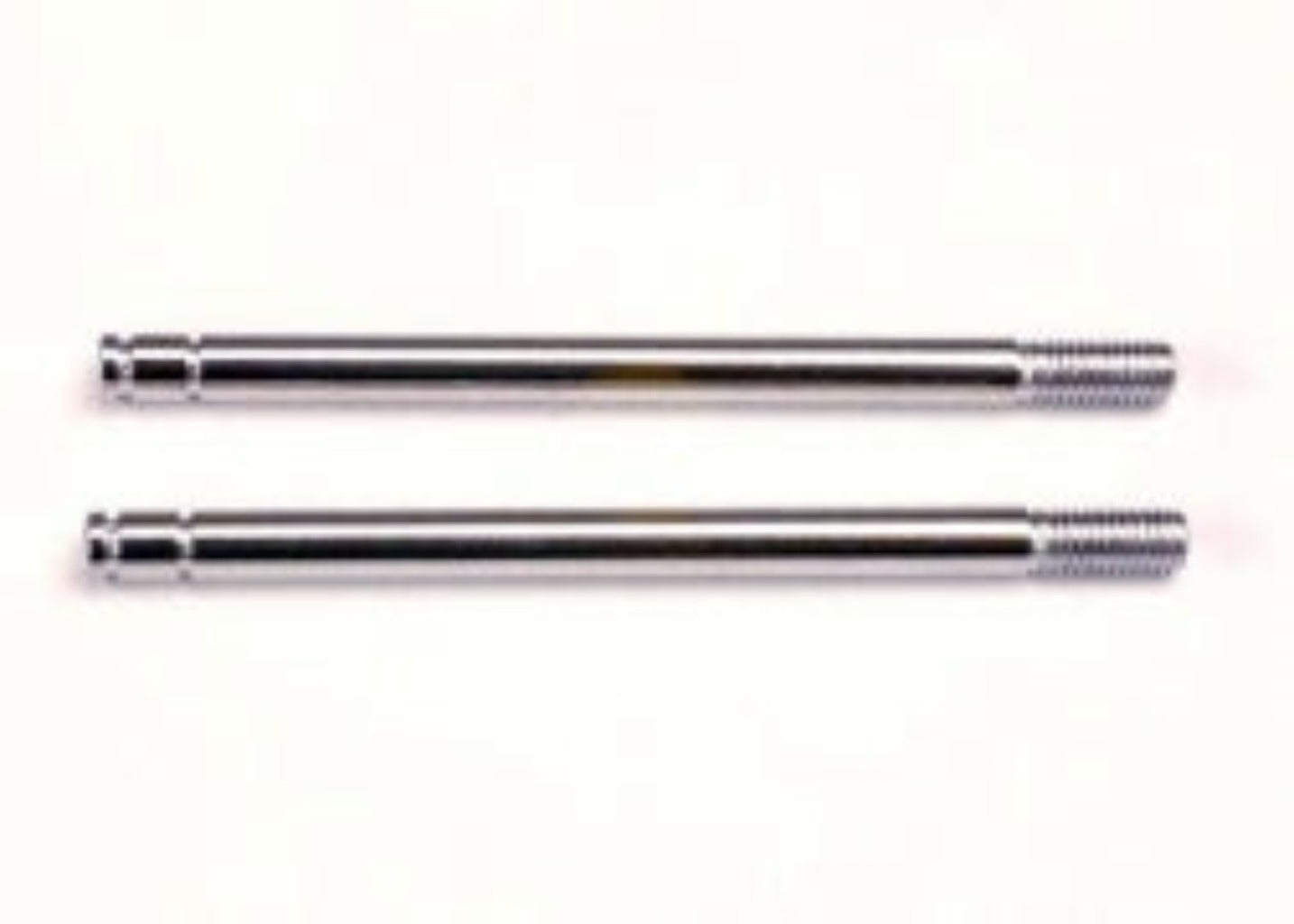 1664 Shock shafts, steel, chrome finish (long) (2)