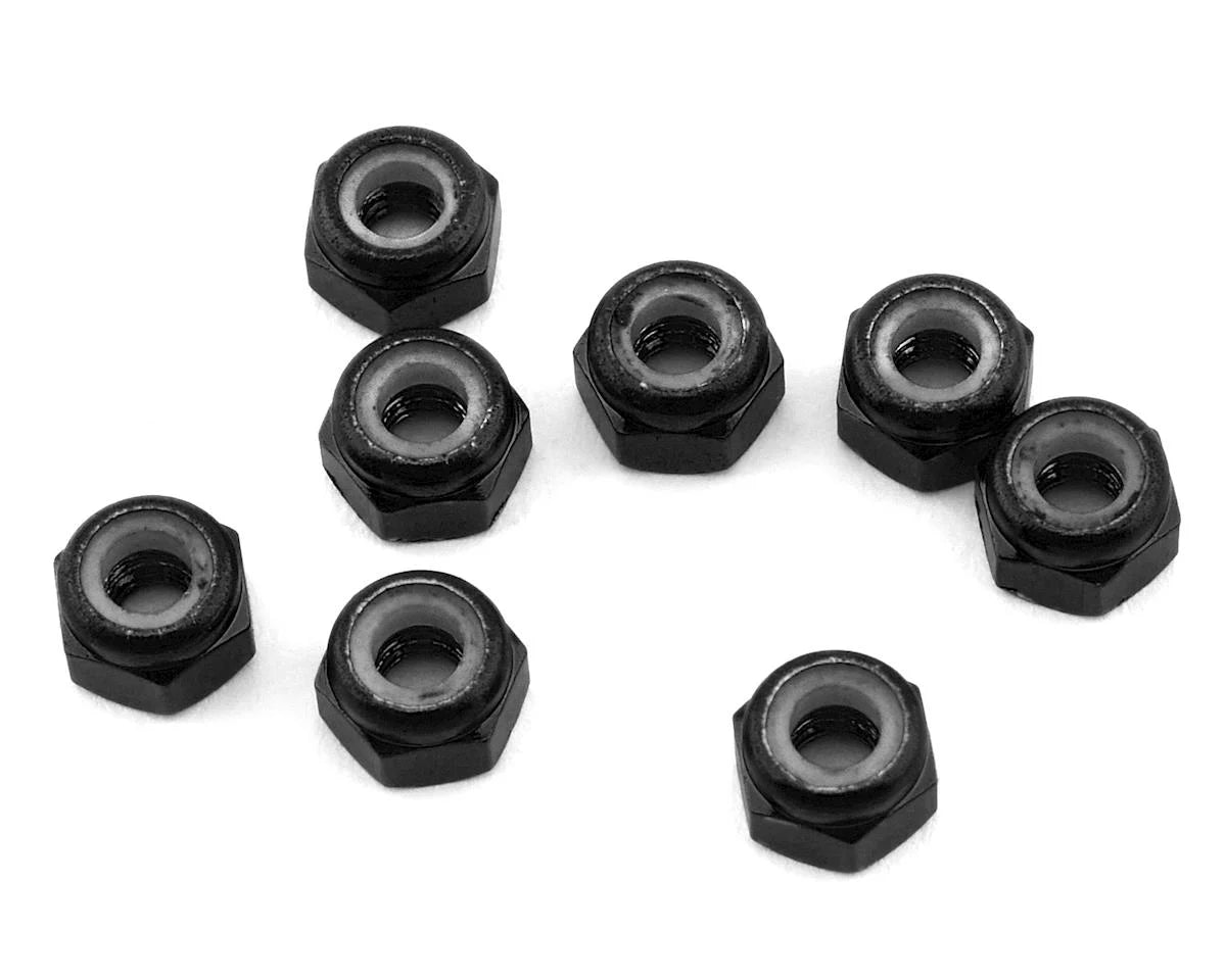 1UP Racing 3mm Aluminum Locknuts (8)