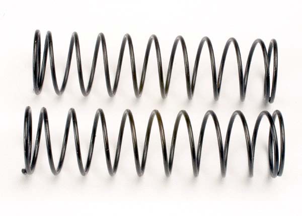 Springs, front (black) (2) Black front springs for Traxxas Ultra Shocks. (2)