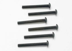 Traxxas Screws, 3x25mm button-head machine (hex drive) (6)