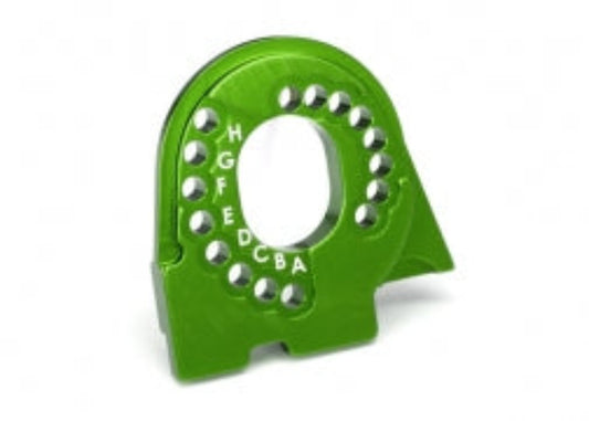 Traxxas TRX-4 8290G Motor mount plate, 6061-T6 aluminum (green-anodized)