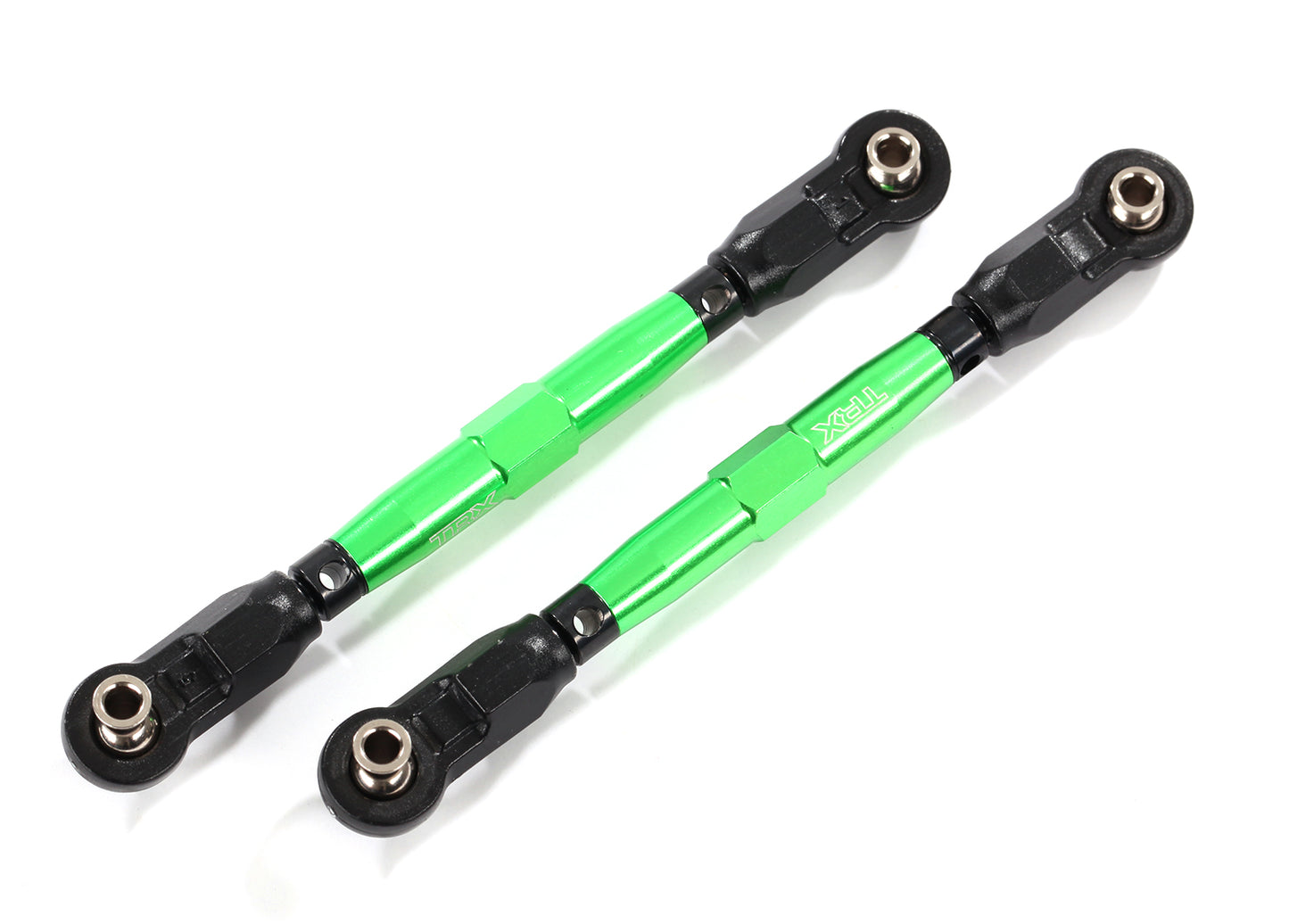 Toe links, front (TUBES orange-anodized, 7075-T6 aluminum, stronger than titanium) (88mm) (2)/ rod ends, rear (4)/ rod ends, front (4)/ aluminum wrench (1)