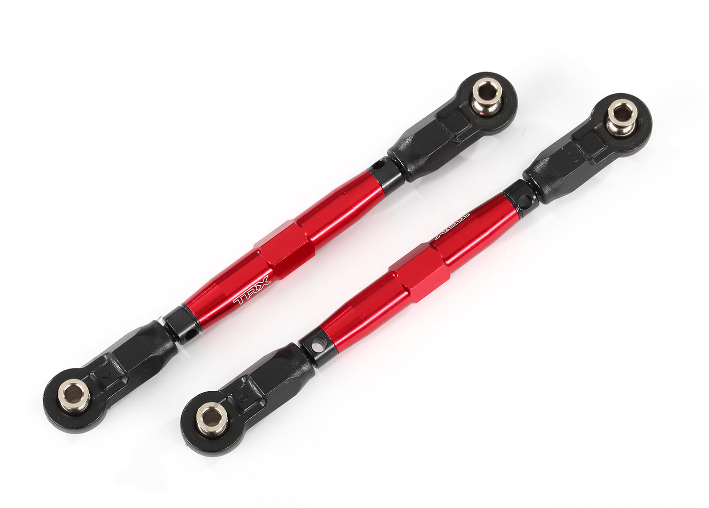 Toe links, front (TUBES orange-anodized, 7075-T6 aluminum, stronger than titanium) (88mm) (2)/ rod ends, rear (4)/ rod ends, front (4)/ aluminum wrench (1)