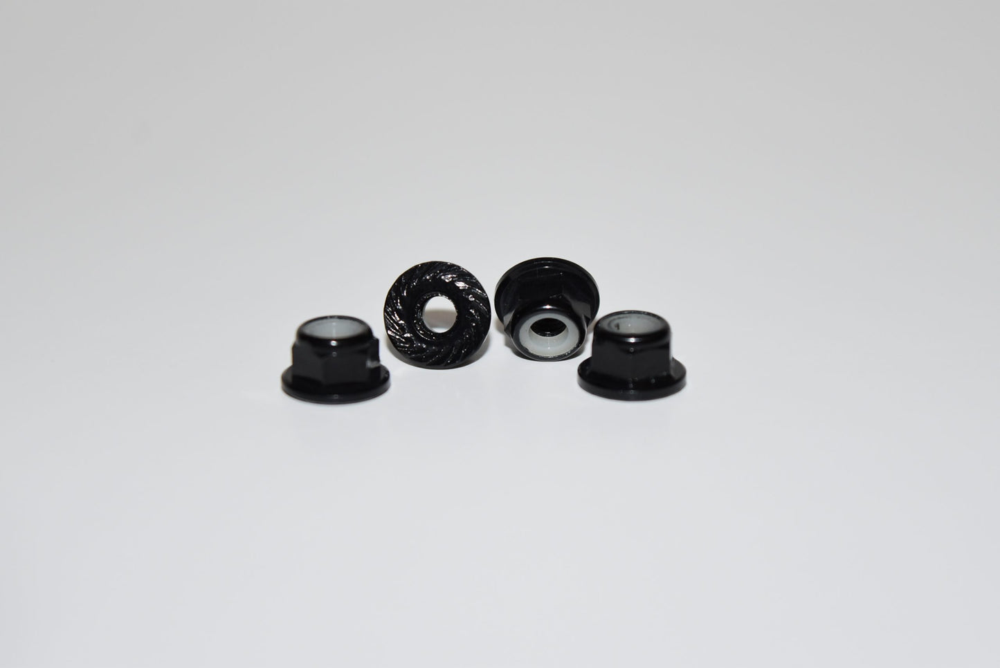Vision Racing M4 Aluminum Knurled And Flanged Locknuts