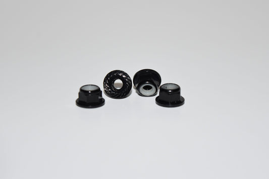 Vision Racing M4 Aluminum Knurled And Flanged Locknuts