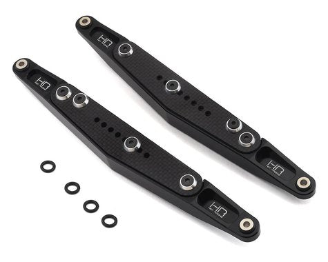 Hot Racing Losi Super Baja Rey/Rock Rey Aluminum/Carbon Rear Lower Trailing Arms (Black)