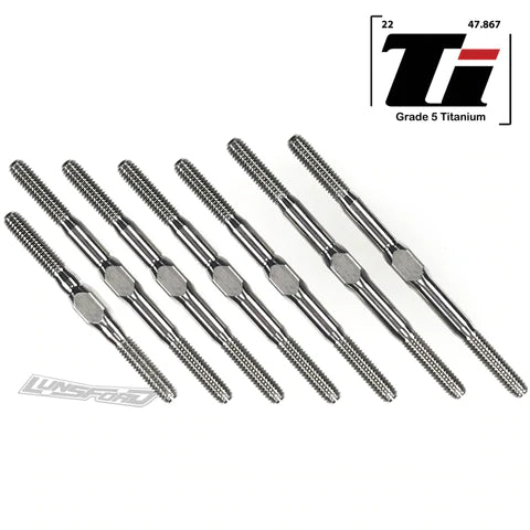 3mm PUNISHER Titanium Turnbuckle Kit for Team Associated RC10B74 / B74.1 / 74.1D