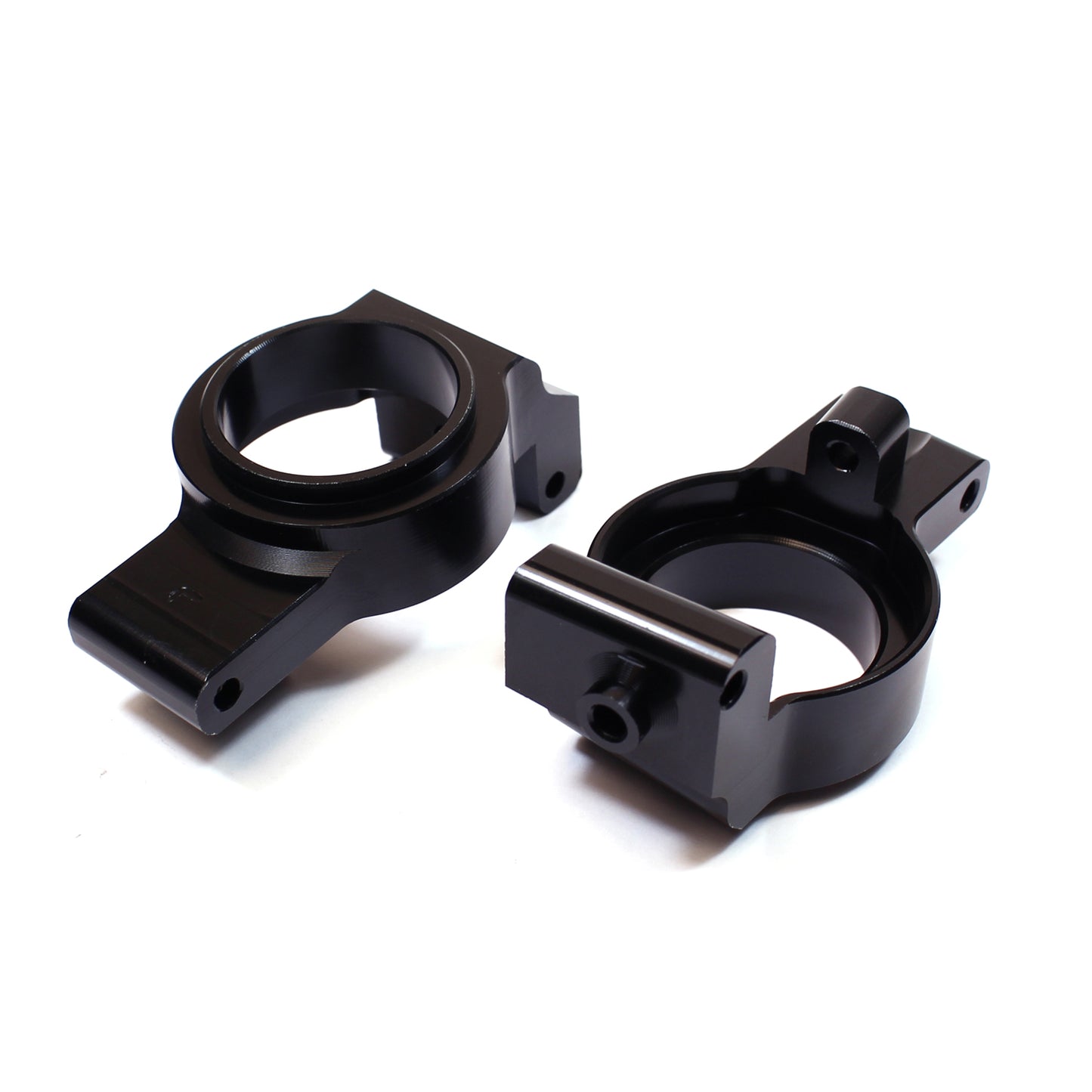 X-Maxx Aluminum Front Hub Carrier Set - Black