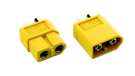Common sense RC XT60 Connectors - (1) Male, (1) Female