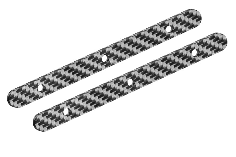 Team Chassis Brace Stiffener - Rear - Graphite 2.5mm - 2 pcs, Dementor, Python