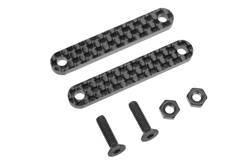 Team Chassis Brace Stiffener - Front - Graphite 2.5mm - 2 pcs, Python