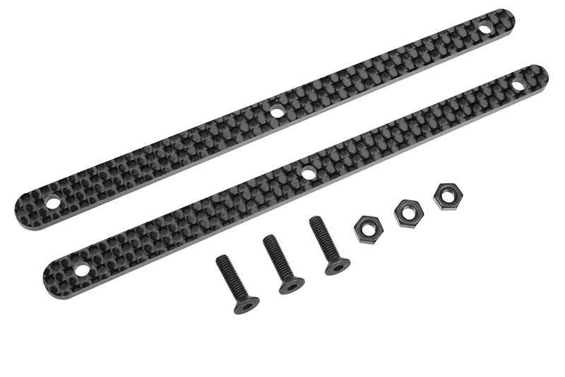 Team Chassis Brace Stiffener - Rear - Graphite 2.5mm, Kronos, Shogun