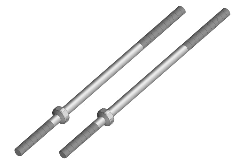 Turnbuckle 80 mm - M3 - Steel - 2 pcs