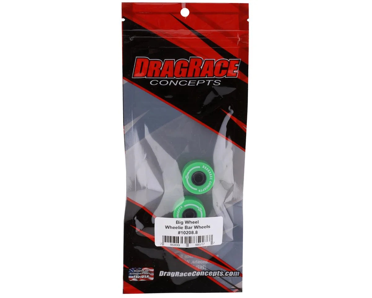 DragRace Concepts Big Wheel Wheelie Bar Wheels (Fluorescent Green) (2)