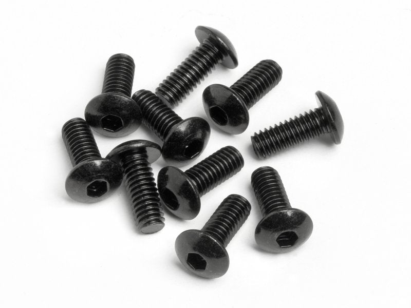Button Head Screw, M4X10mm, Hex Socket, (10pcs)