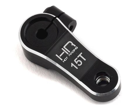Hot Racing Losi Super Baja Rey/Rock Rey Aluminum Large Scale Clamping Servo Arm (Black) (Mega 15T)