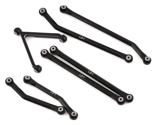 Samix SCX24 Aluminum Link Set (7) (133.7mm) (Black)