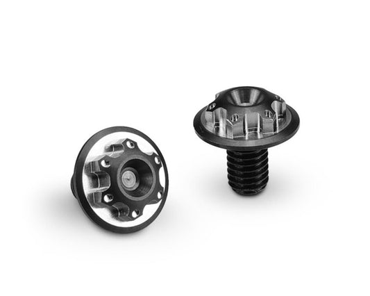 JConcepts 6x10mm Finnisher Titanium License Plate Screws (2) (Black)