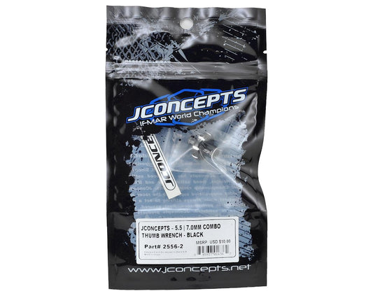 JConcepts Combo Thumb Wrench (5.5mm/7.0mm) (Black)