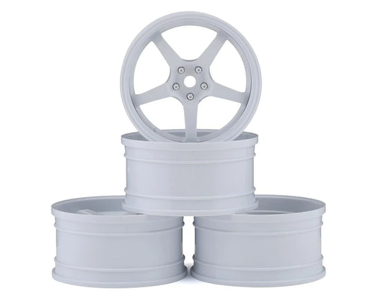 MST GT Wheel Set (White/White) (4) (Offset Changeable) w/12mm Hex
