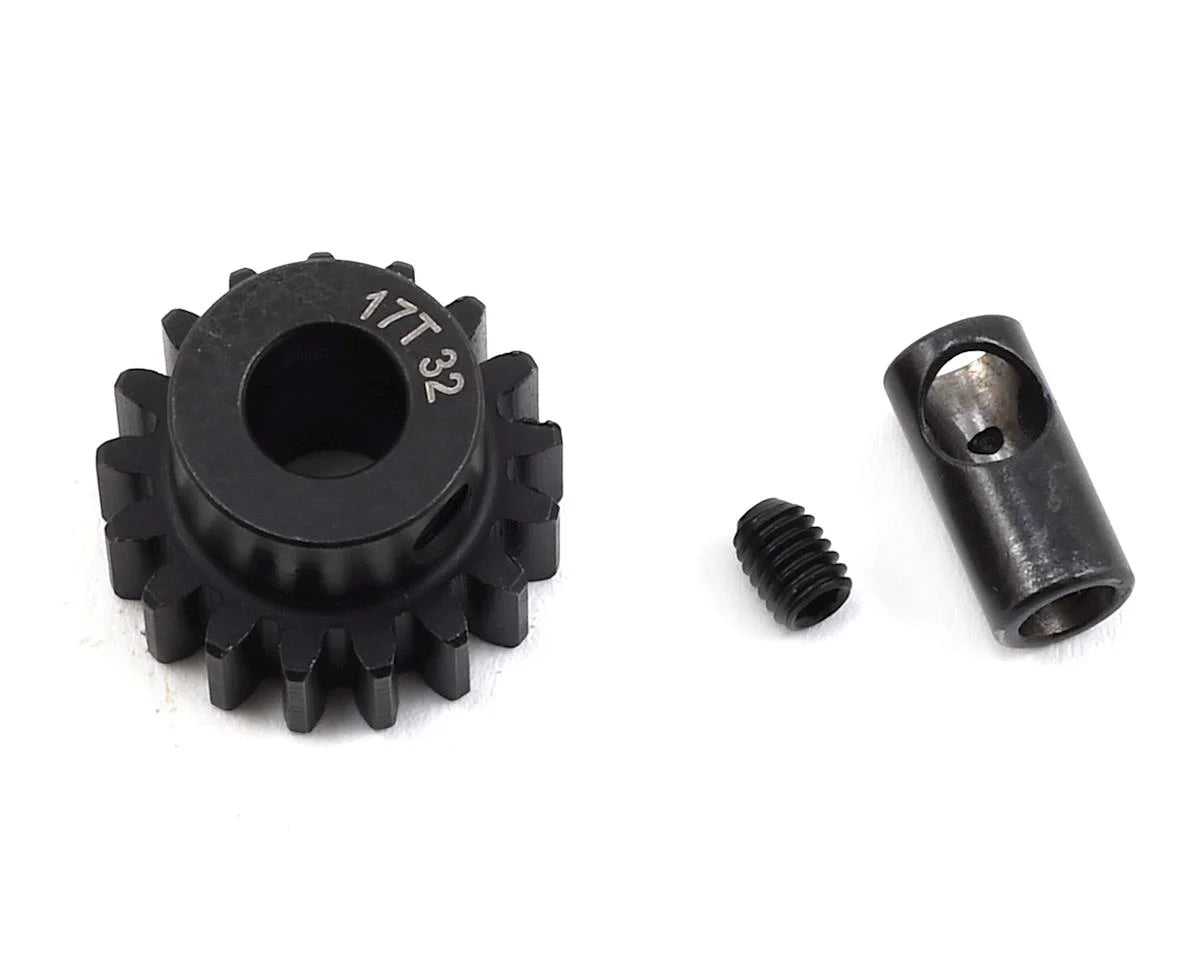 ProTek RC Steel 32P Pinion Gear w/3.17mm Reducer Sleeve (Mod .8) (5mm Bore) (18T)