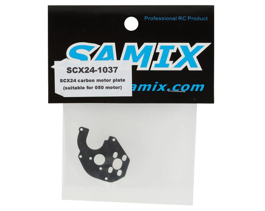 Samix SCX24 Carbon Fiber 050 Motor Plate (Black)
