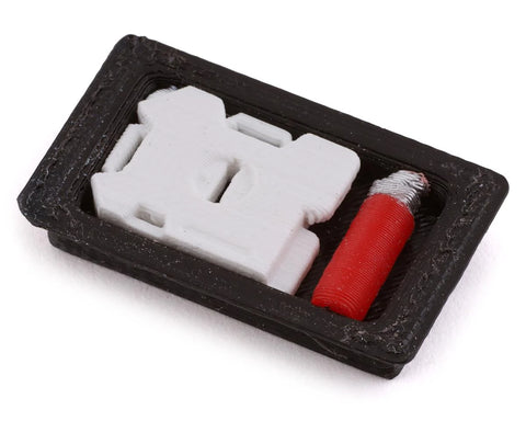 Scale By Chris SCX24 Jeep Window Roto & Fire Extinguisher Mount (Red)