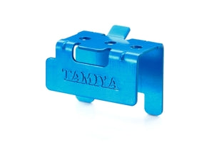 Tamiya JR Aluminum Motor Support, Blue, for Mini 4WD Station