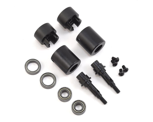 SSD RC TRX-4 Rear Axle Portal Delete Kit (Black)