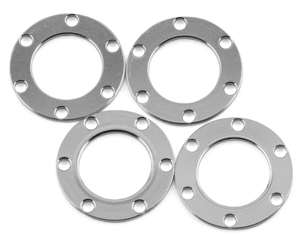 Samix SCX24 Aluminum & Brass Adjustable Offset 1.0" Beadlock Wheels (Blue) (4) (23.75g)