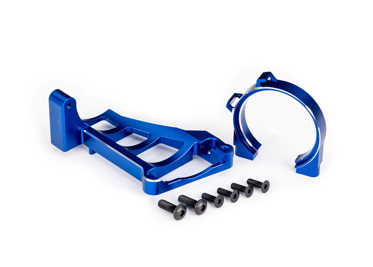 Blue Aluminum Front and Rear Motor Mounts