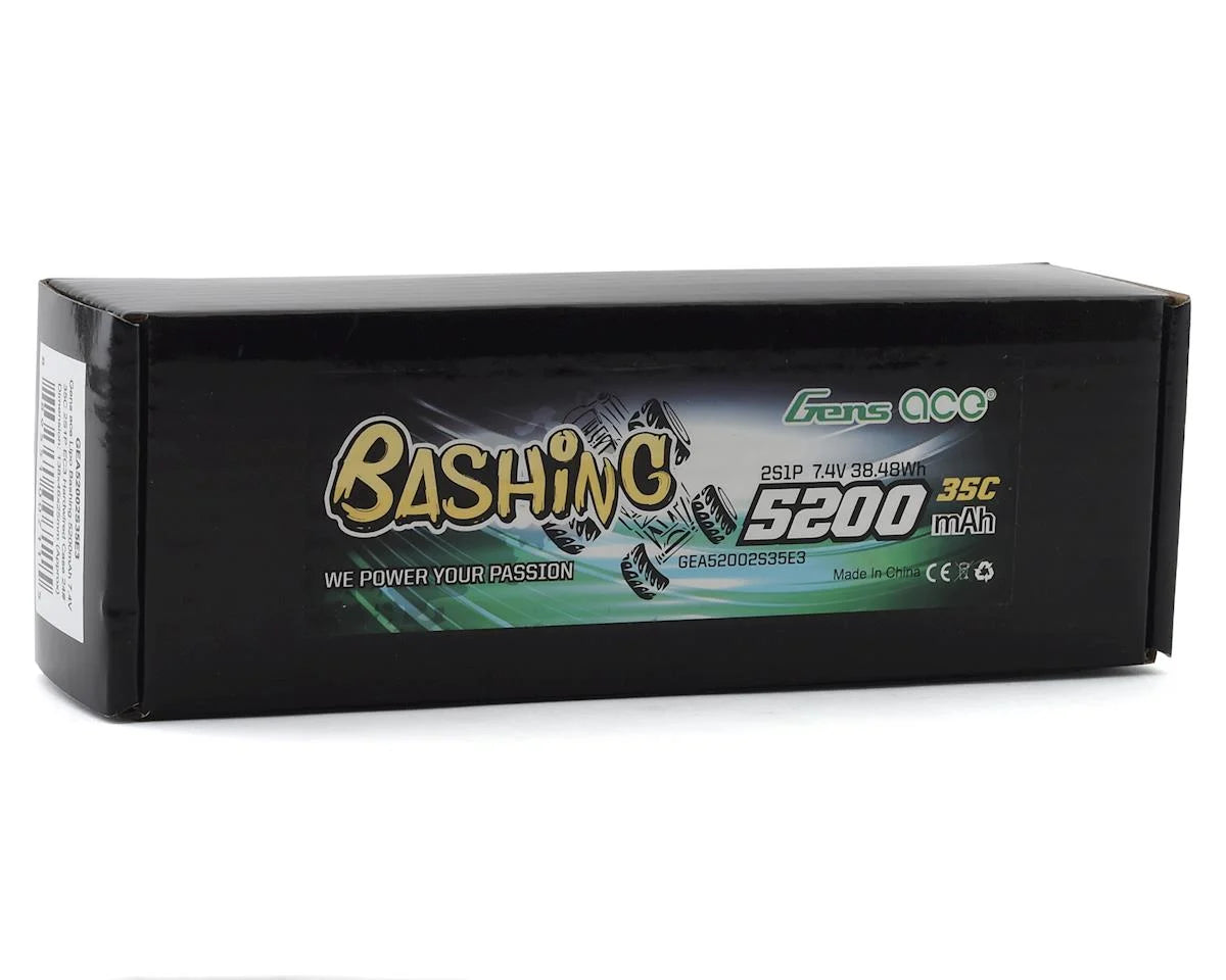 Gens Ace Bashing 2S 35C LiPo Battery Pack (7.4V/5200mAh) w/EC3 Connector