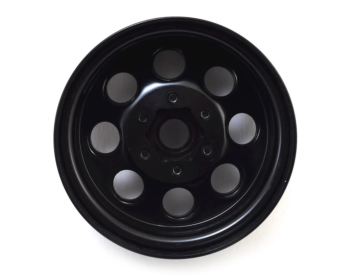 SSD RC 8 Hole 1.9"" Steel Beadlock Wheels (Black)