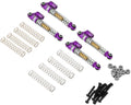Treal Hobby FCX24 Threaded Double Barrel Aluminum Shocks (43mm) (Purple) (4)