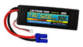 Lectron Pro 7.4V 5200mAh 50C Lipo Battery with EC5 Connector for 1/10th Scale Cars & Trucks - Losi, ECX