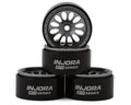 Injora 0.7" D19 Ripple Aluminum Micro Crawler Beadlock Wheels (Grey) (4) (4.2g ea) (0.5mm Offset)