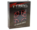 Treal Hobby Type 4P 1.9" 6-Spoke Beadlock Wheels (Red) (4)