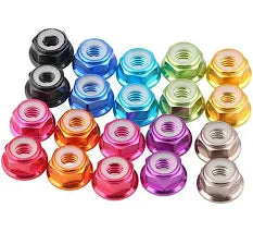 4M FLANGED NYLOCK WHEEL NUT