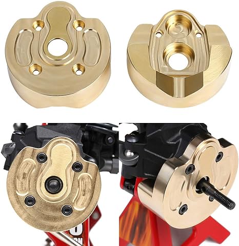 Capra/SCX10III Brass Portal Covers