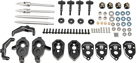 Aluminum TRX4M Straight Axles Change To Portal Front Rear Axles Ground Clearance+8.1MM