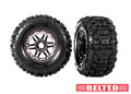 Maxx 2.8" Black Wheels & Belted Sledgehammer Tires (2)