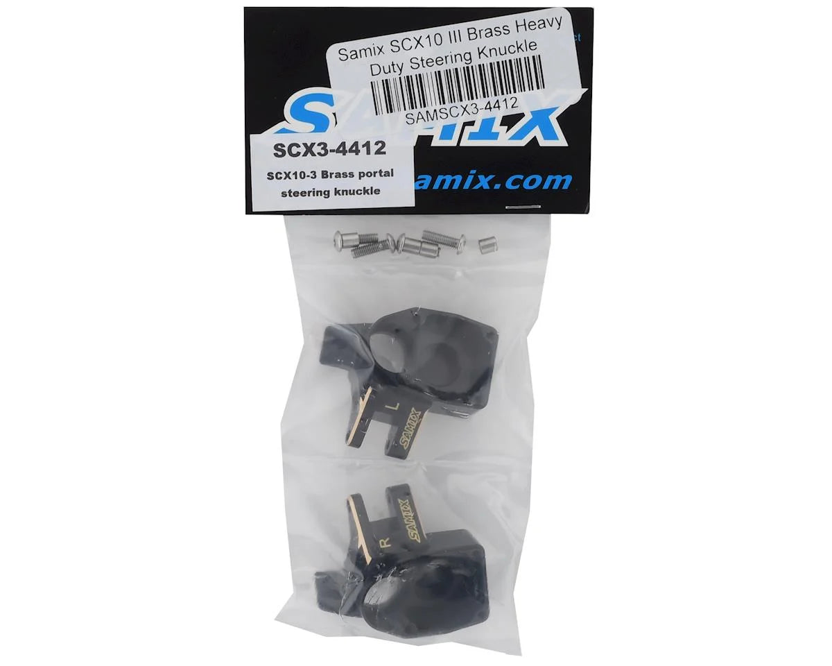 Samix SCX10 III/Capra Brass Heavy Duty Steering Knuckle